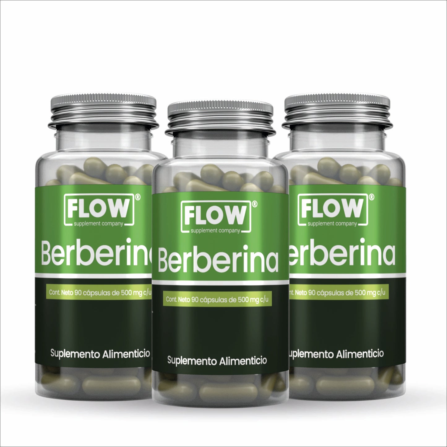 Berberina / 90 cápsulas de 500 mg c/u