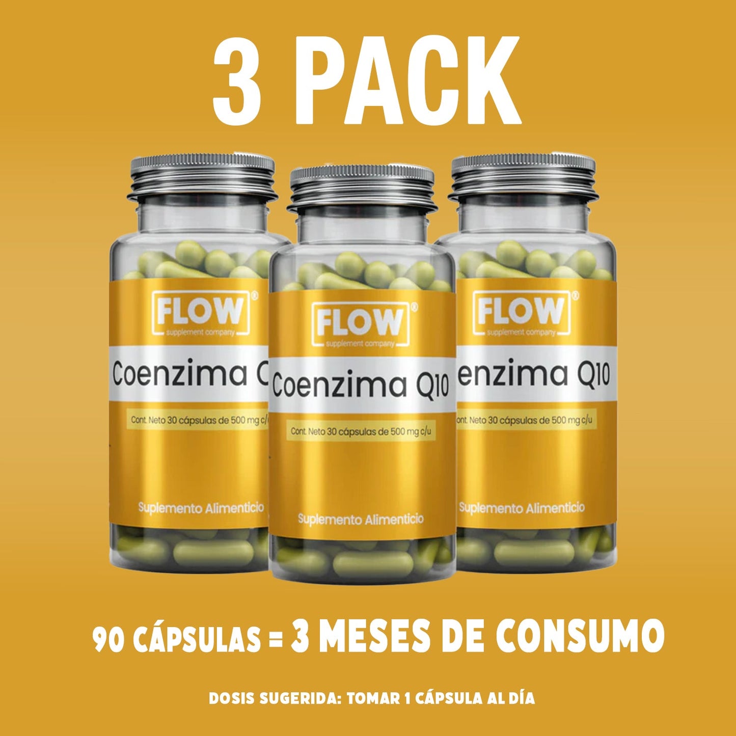 Coenzima Q10 (120mg) / 30 cápsulas de 500 mg.