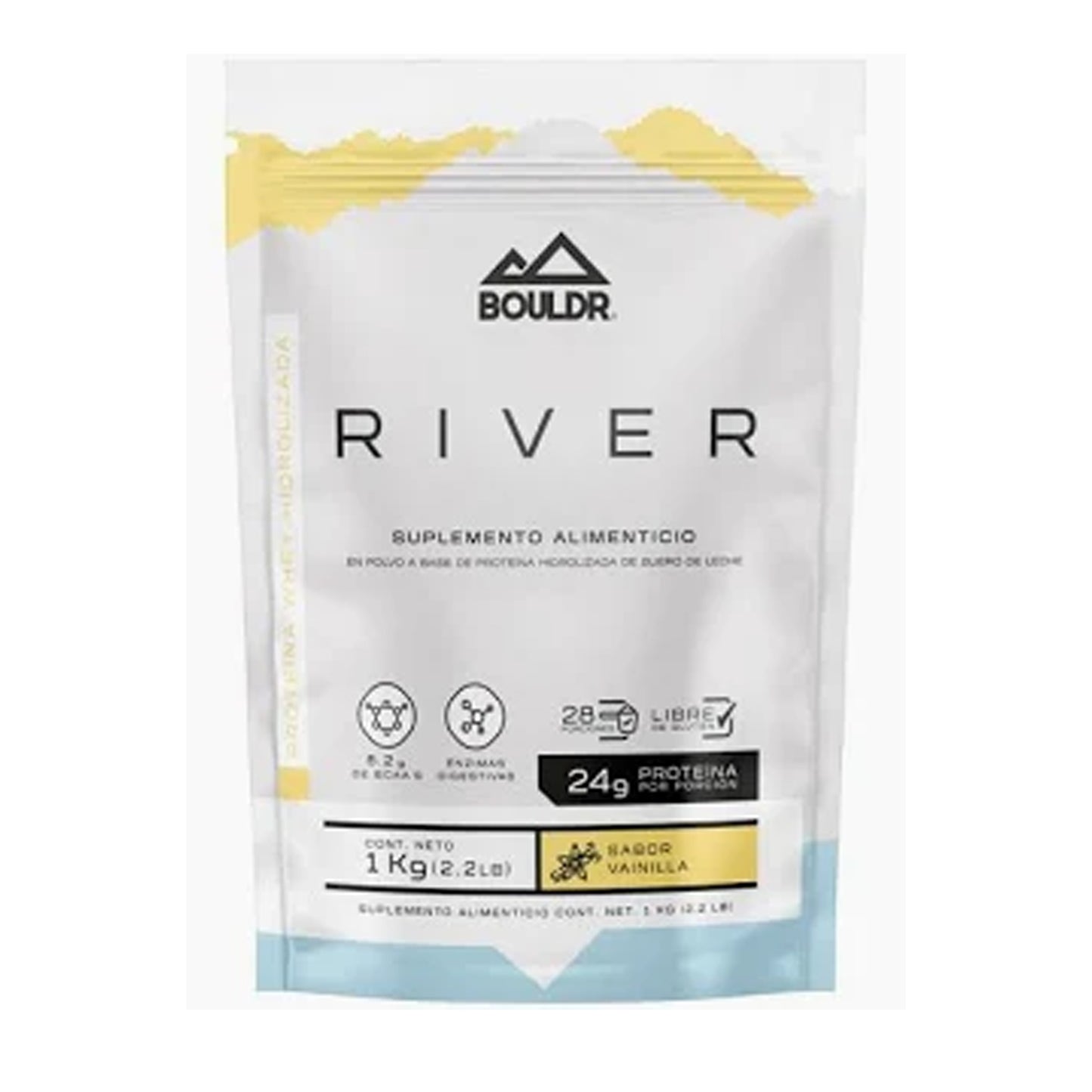 Proteína Whey Hidrolizada River 1 Kg