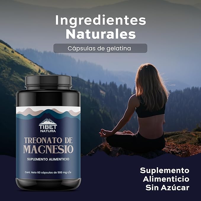 Treonato de Magnesio Tibet Natura 60 Capsulas