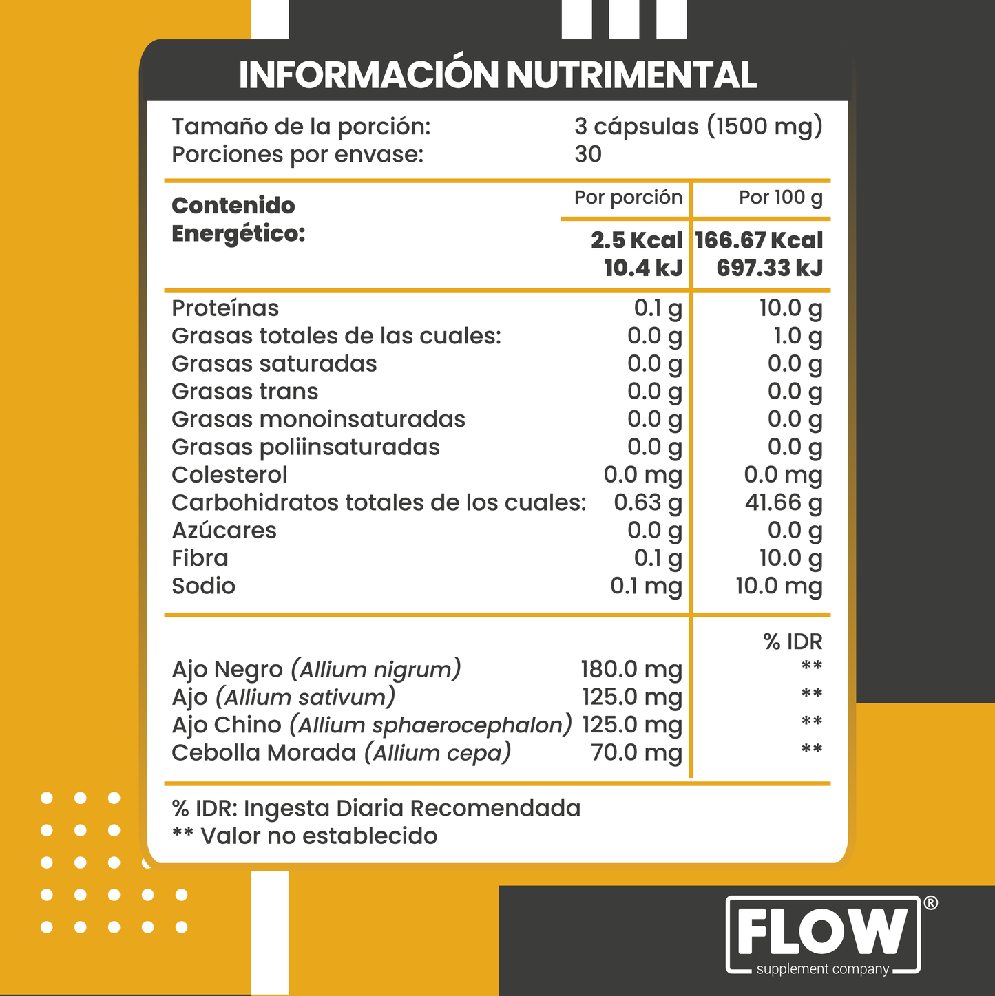 TRIAJO - Ajo Negro, Ajo Chino, Ajo y Cebolla / 90 cápsulas de 500 mg c/u
