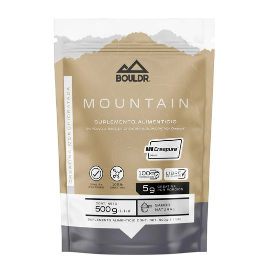 Creatina Creapure® Mountain 500 grs Sabor Natural Bouldr