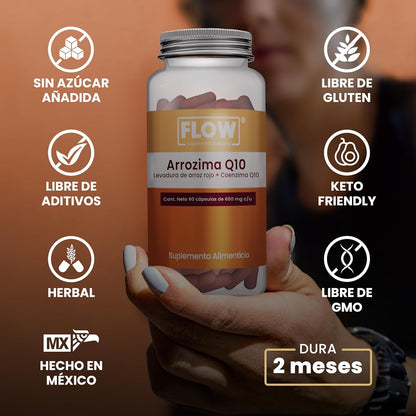 Arrozima Q10 / Levadura de Arroz Rojo + Coenzima Q10