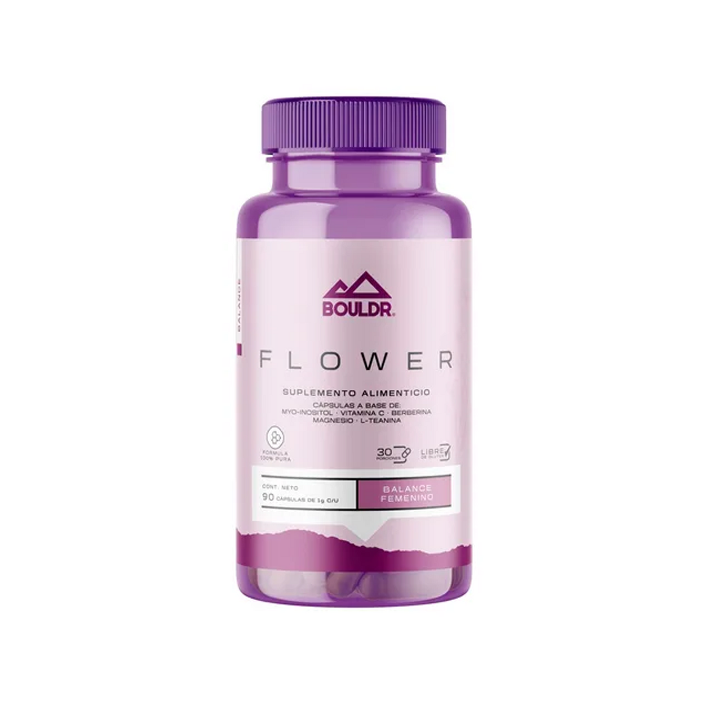 Multivitaminico Mujer Buouldr Flower Balance Femenino 90 Capsulas de 1 gr
