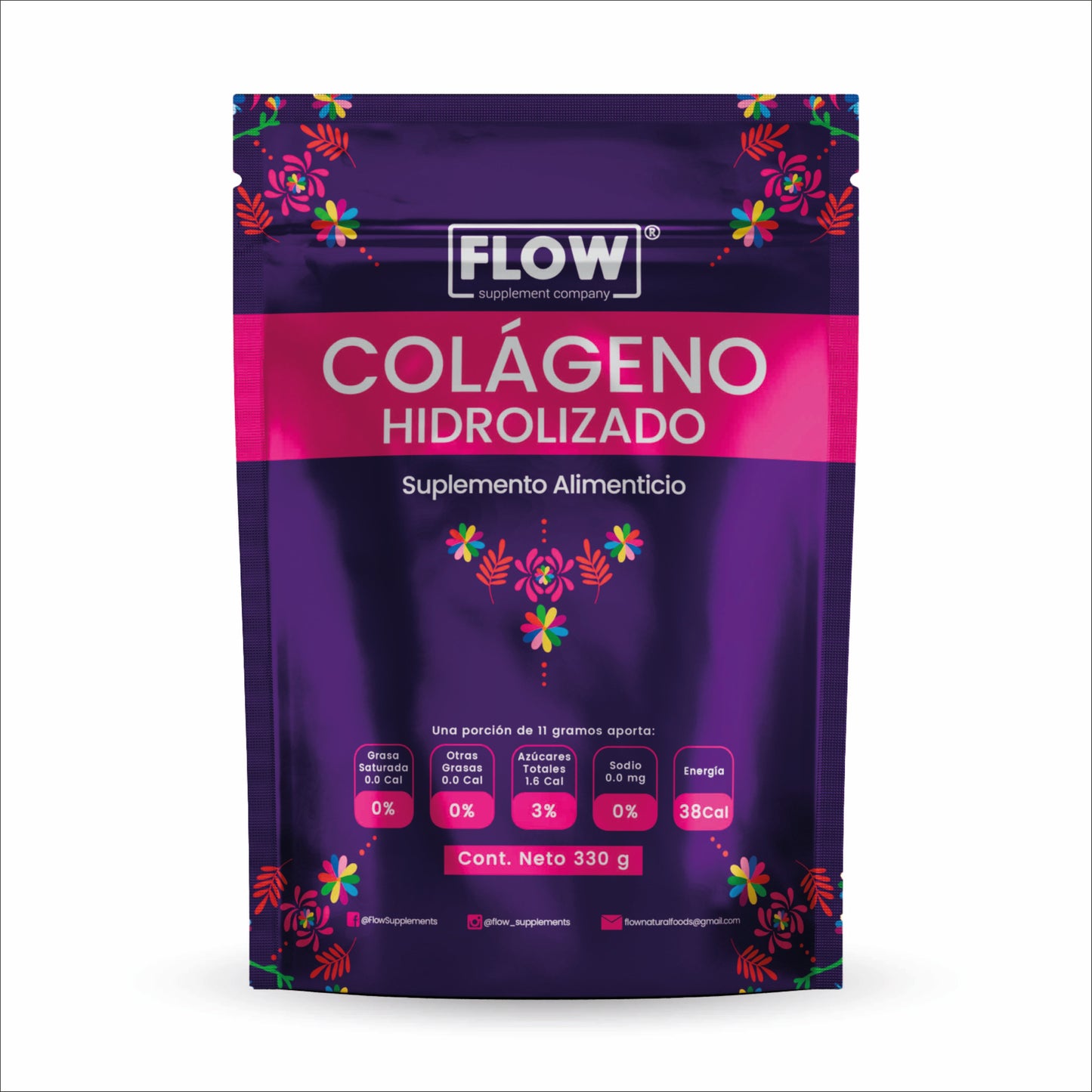 Colágeno Hidrolizado+ Granada + Omega 3,6,9 de 330 gr