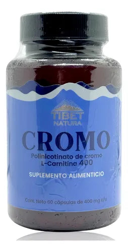 Cromo Especial - Carnitina + Polinicotinato de Cromo - 60 cápsulas con 400 mg c/u