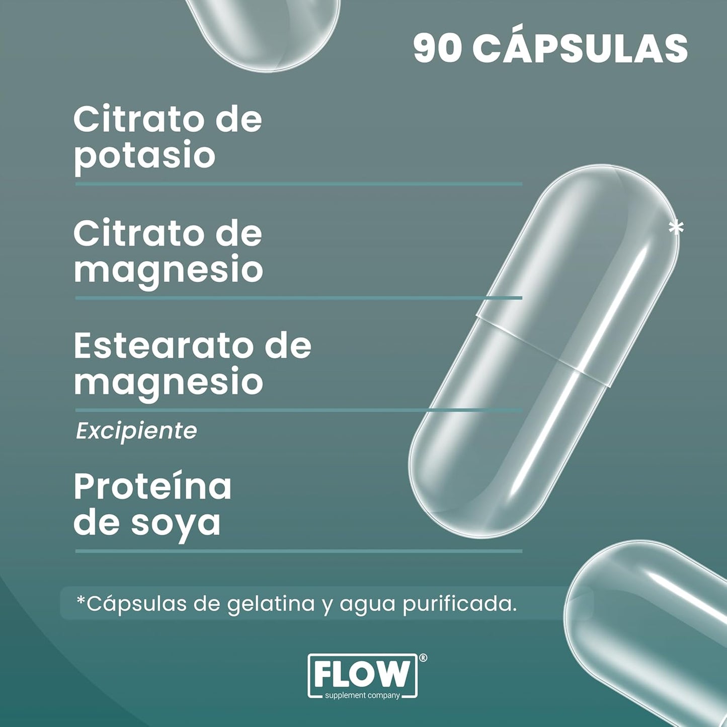 Citrato de Potasio / 90 Cápsulas de 500 mg c/u