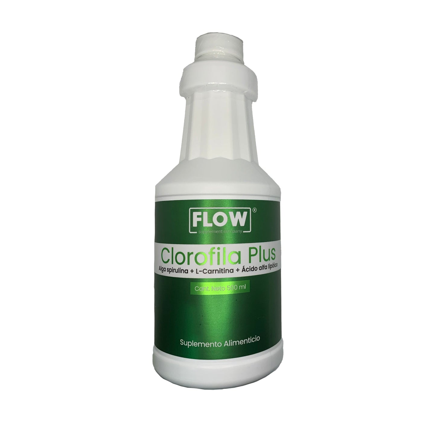 Clorofila líquida + Alga Spirulina + L-Carnitina + Acido Alfa Lipoico de 500 ml