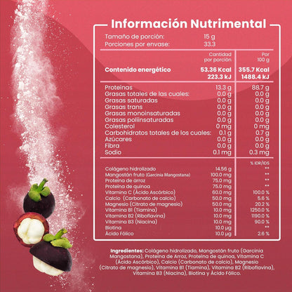 Colágeno Hidrolizado con Mangostán de 500 gr