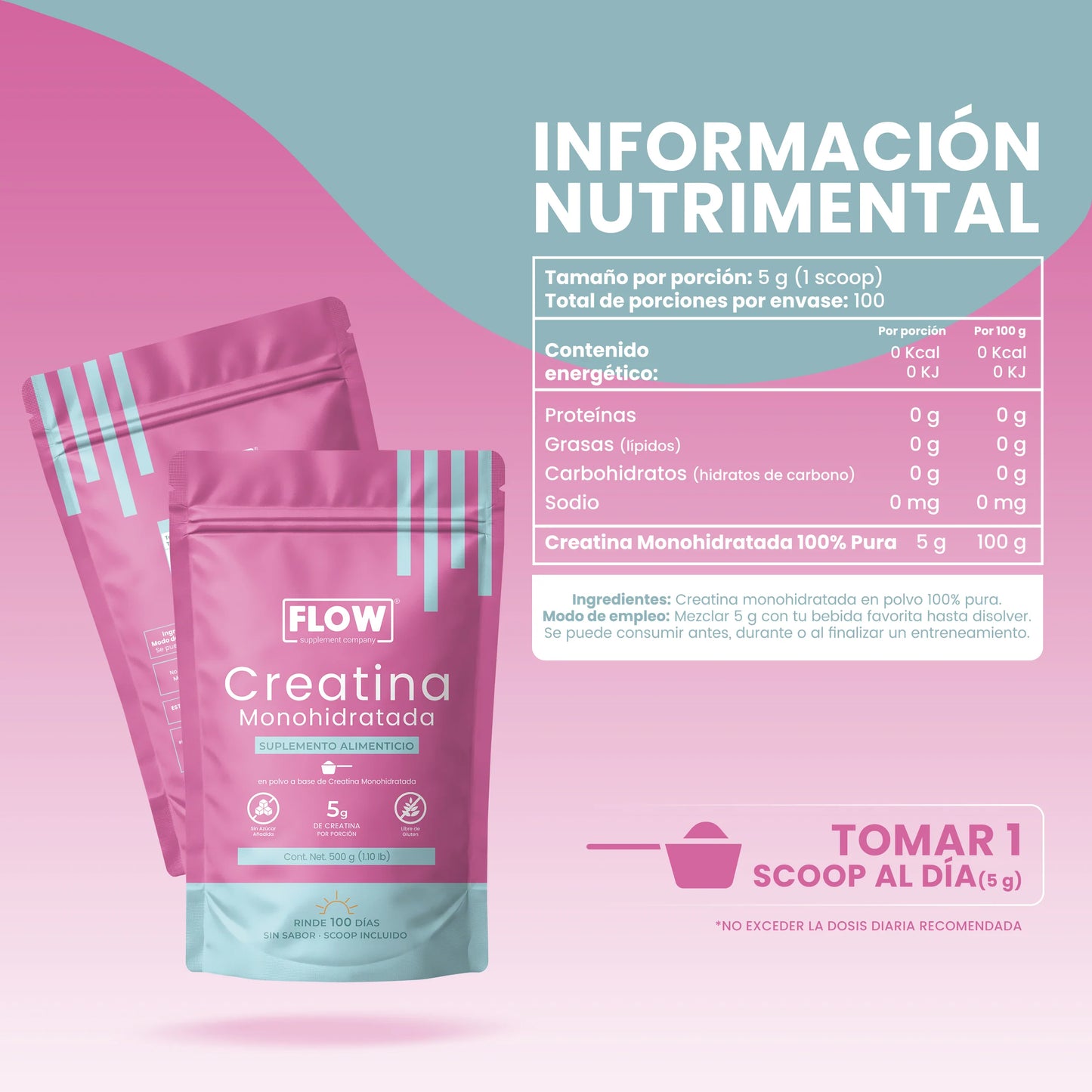 Creatina Monohidratada 100% Pura | Suplemento para Rendimiento y Fuerza