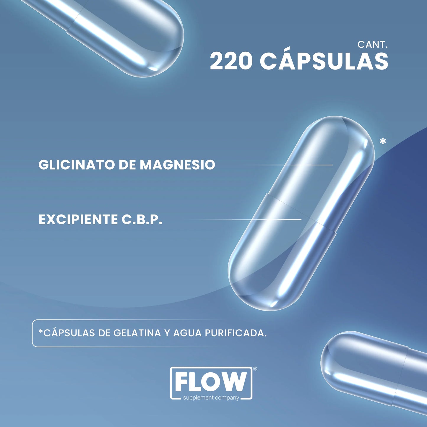 Glicinato de Magnesio 220 Cápsulas | Alta Absorción y Apoyo al Sistema Nervioso