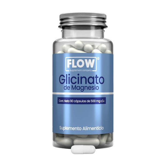 Glicinato de Magnesio / 90 cápsulas de 500 mg. c/u