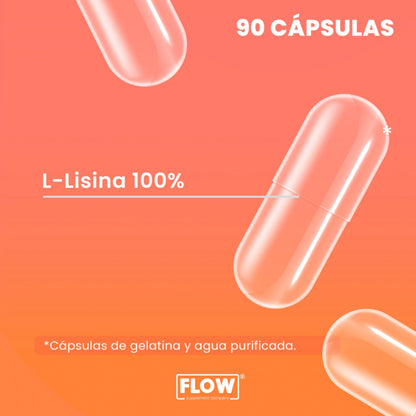 L - lisina / 90 cápsulas de 500 mg c/u.