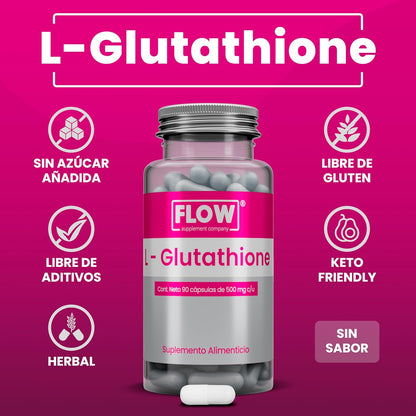 L-Glutathione 90 cápsulas de 500 mg