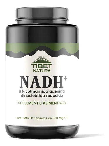 NADH + Nicotinamida Adenina Dinucleótido Reducido - Con Citrato de Magnesio y Colágeno Hidrolizado - 30 cápsulas de 500 mg c/u