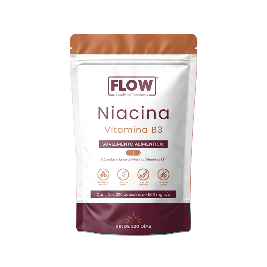 Niacina (Vitamina B3) 220 Cápsulas | Apoyo al Metabolismo y Energía