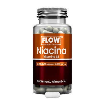 Niacina (Vitamina B3) / 90 cápsulas de 500 mg c/u
