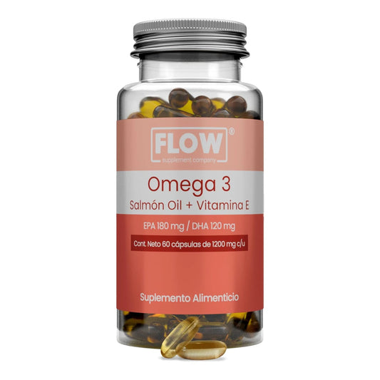 Omega 3 + Aceite de Salmon + Vitamina E / 60 Capsulas de 1200 mg