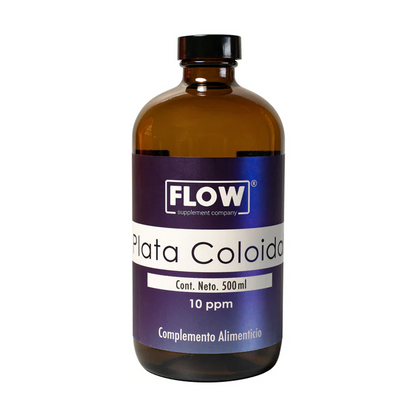 Plata coloidal pura 10ppm de 500 ML.