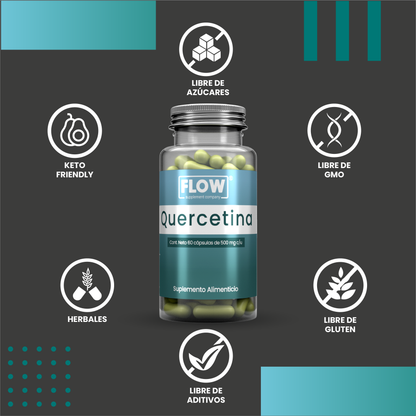 Quercetina / 60 cápsulas de 500 mg.