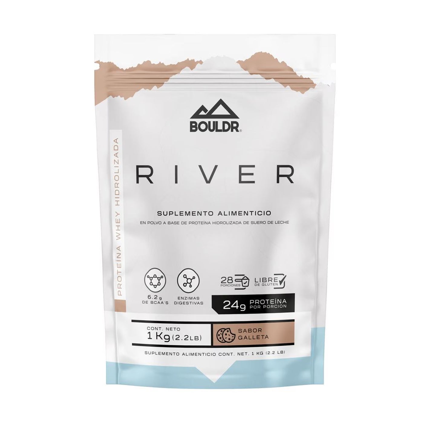 Proteína Whey Hidrolizada River 1 Kg