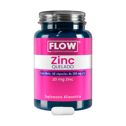 Zinc / 60 cápsulas de 500 mg.